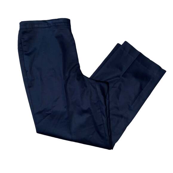 Alfred Dunner Vintage Pants Elastic Waist flat front black size 16 - Picture 6 of 7